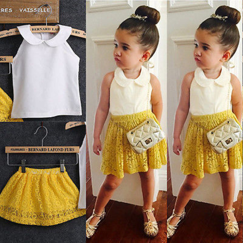 2016 Summer Hot New Baby Kids Girls Sleeveless