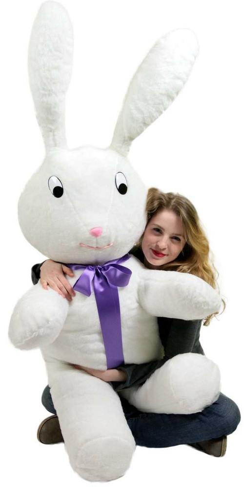 American Made Giant Stuffed Bunny 60 Inch Soft Big Plush 5 Foot Rabbit