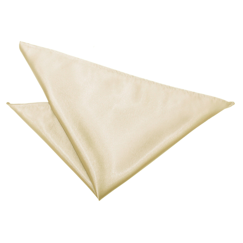 Plain Satin Handkerchief - Champagne