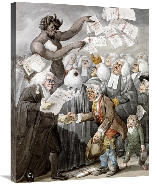 Global Gallery GCS-267940-30-142 30 in. The Devil Among Lawyers Art Pr