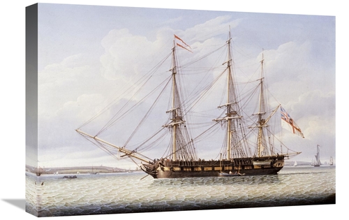 Global Gallery GCS-268501-22-142 22 in. Sloop on the Mersey Art Print 