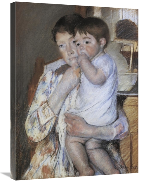 Global Gallery GCS-372638-30-142 30 in. Baby in His Mother Arms 1889 A