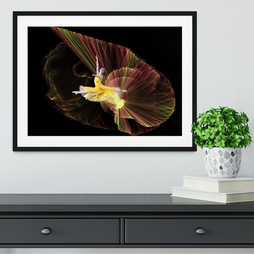 Dancer With Light Framed Print