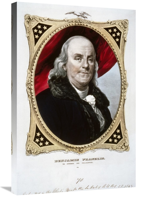 Global Gallery GCS-277167-30-142 30 in. Benjamin Franklin Art Print - 