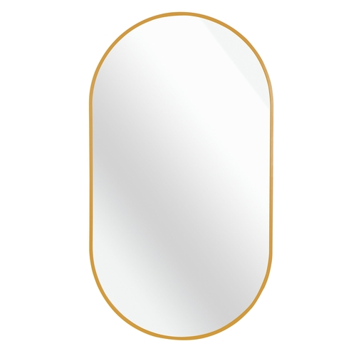 Gold 20 x 33 Inch Metal Oval  Mirror