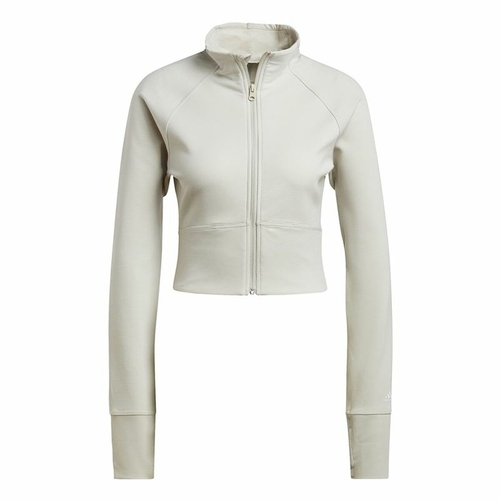 Women's Sports Jacket Adidas Aeroready Studio Beige