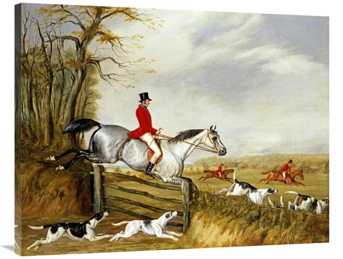 Global Gallery GCS-281658-40-142 40 in. The Belvoir Hunt Art Print - H