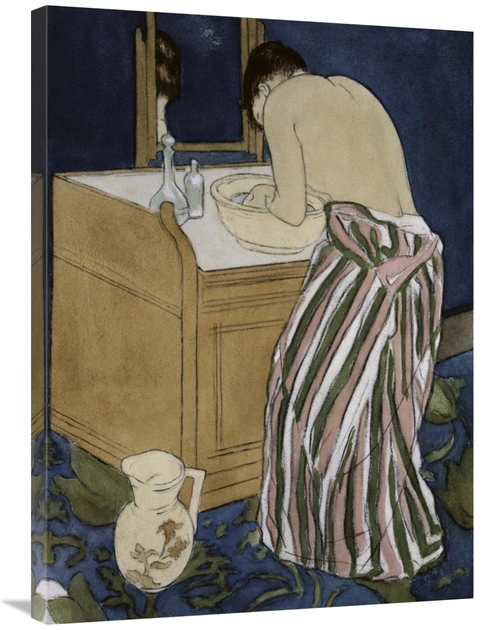 Global Gallery GCS-277006-36-142 36 in. Woman Bathing Art Print - Mary