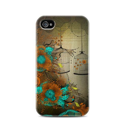 DecalGirl AIP4HC-RLACE Apple iPhone 4 Hybrid Case - Rusty Lace