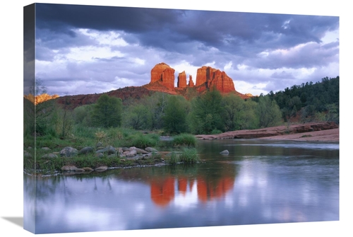 Global Gallery GCS-397218-1824-142 18 x 24 in. Cathedral Rock Reflecte