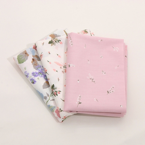 3 Pcs Stylish 100% Cotton Fabric Flower