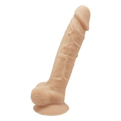 9 inch Realistic Silicone Dual Density Dildo with Suction Cup with