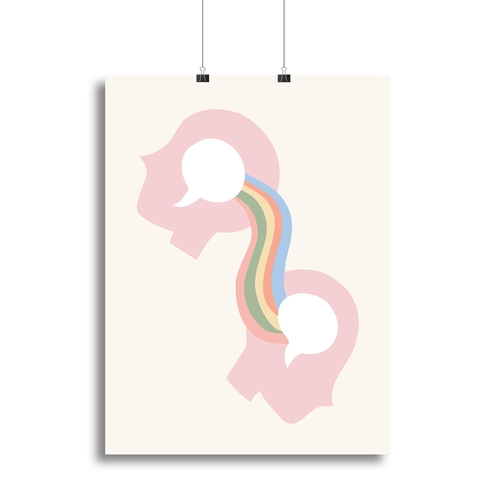 Mind Rainbow Canvas Print or Poster