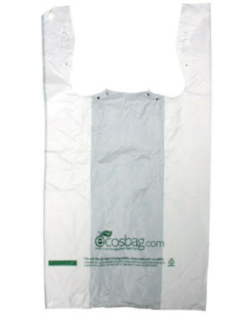 International Plastics MB-T-24HD-BIO 11.5 x 6.5 x 21 in. White T-shirt