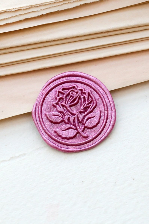 Rose Wax seal stamp /Wax seal Stamp kit /Custom Sealing Wax Stamp