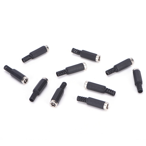 10 Pcs DIY 5.5*2.1mm DC Female Jack Plug Adapter