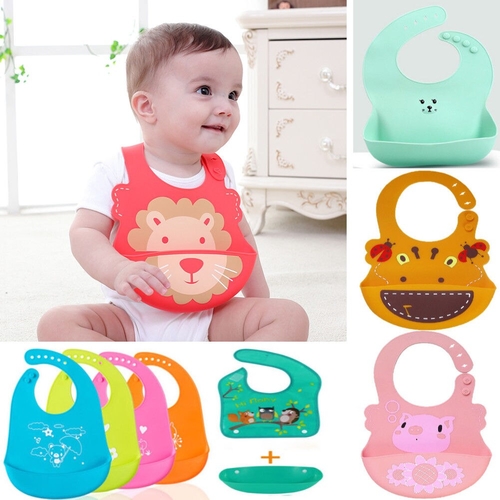 Multi style Cartoon Bibs Baby Kid Bib Wipe Clean