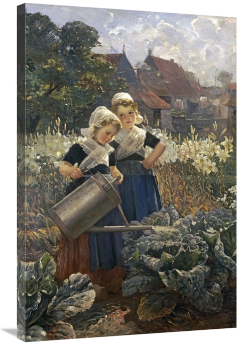 Global Gallery GCS-266789-36-142 36 in. The Little Gardeners Art Print