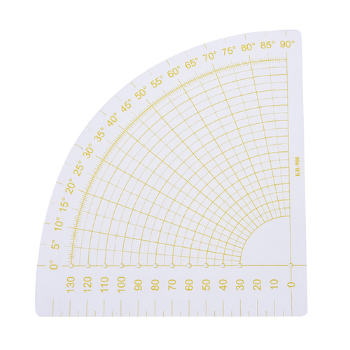 1Pcs Plastic Patchwork Fan Ruler