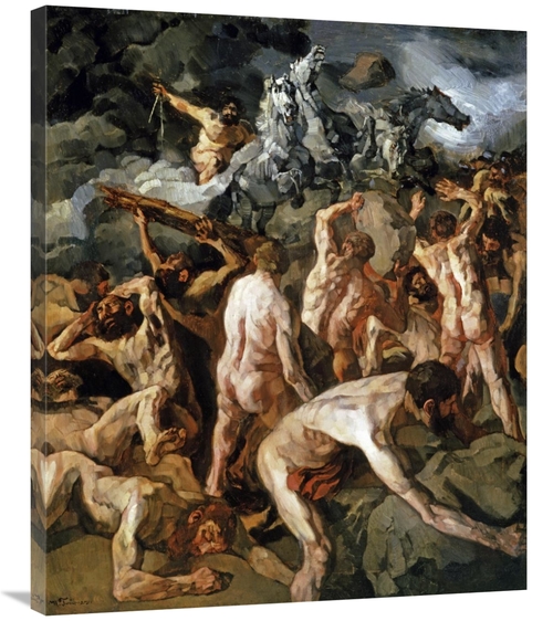Global Gallery GCS-282993-36-142 36 in. Combat of the Titans Art Print