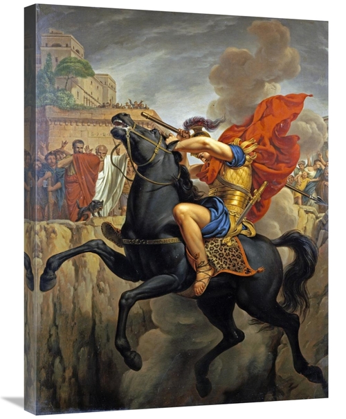 Global Gallery GCS-267986-30-142 30 in. The Death of Marcus Curtius Ar