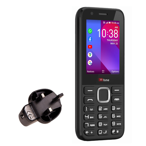 TTfone TT240 Simple Easy to use Mobile Phone with Mains Charger,