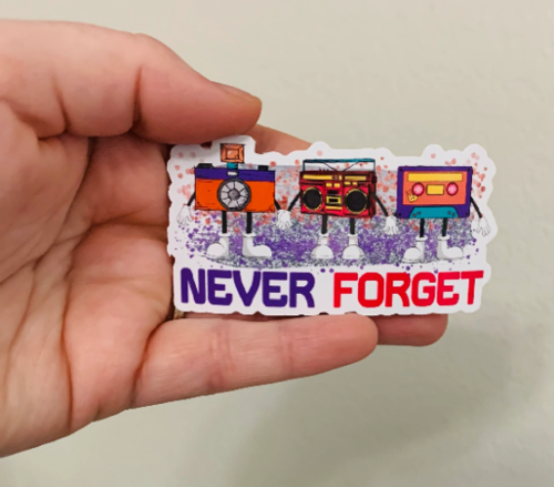 Never Forget (3 items) Sticker/Magnet