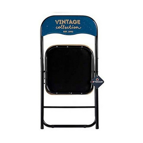 Folding Chair 44 x 79 x 47,5 cm Blue White