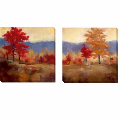 Artistic Home Gallery 1212292G Fall Splendor Canvas Art Set - 12 in.