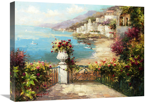 Global Gallery GCS-132436-1824-142 18 x 24 in. Overlooking the Harbor 