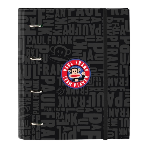 Ring binder Paul Frank Team player A4 Black (27 x 32 x 3.5 cm) (35 mm)