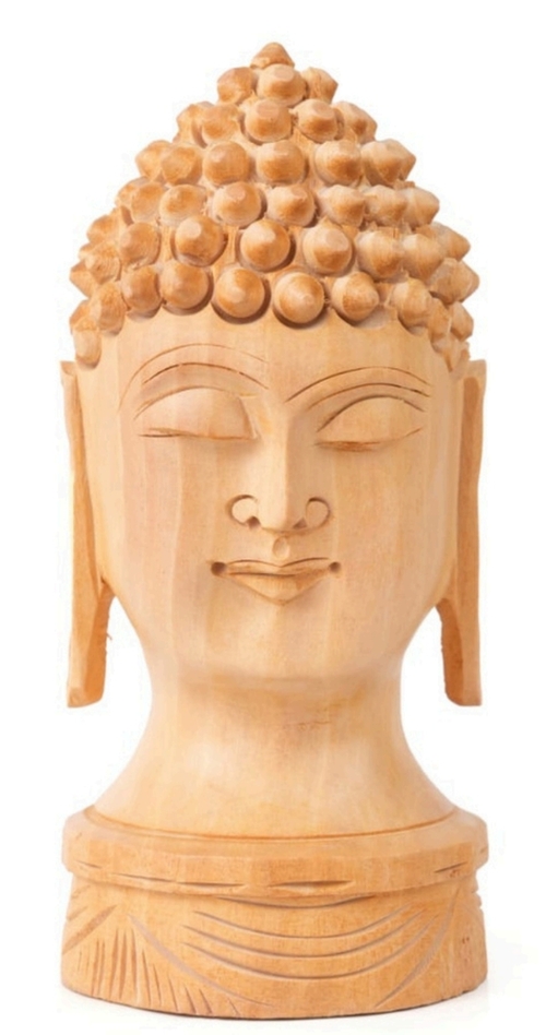 Main WOODEN BUDDHA HEAD image