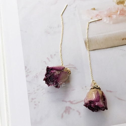 Miniature Rosebud Earrings