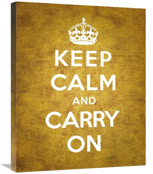 Global Gallery GCS-371963-2228-142 22 x 28 in. Keep Calm & Carry on - 