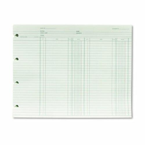 Wilson Jones GN2B Accounting- 9.25 x 11.88- 100 Loose Sheets-Pack
