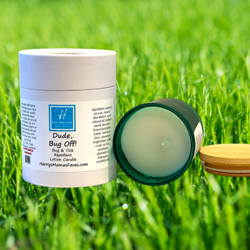 DUDE, BUG OFF!!!!! ﻿Outdoor Bug & Tick Repellant Lotion Candle