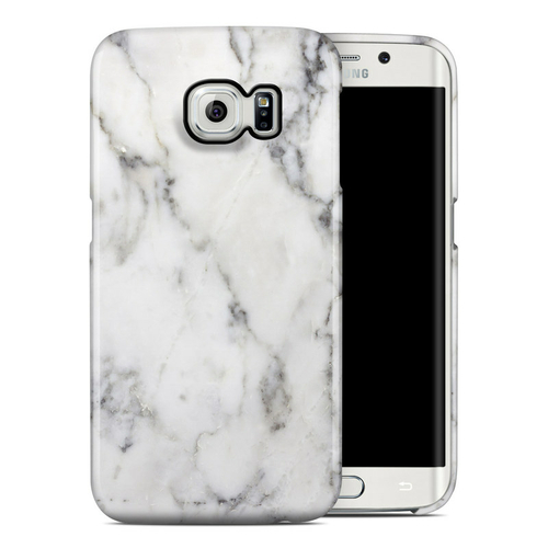 DecalGirl SGS6ECC-WHT-MARBLE Samsung Galaxy S6 Edge Clip Case - White 