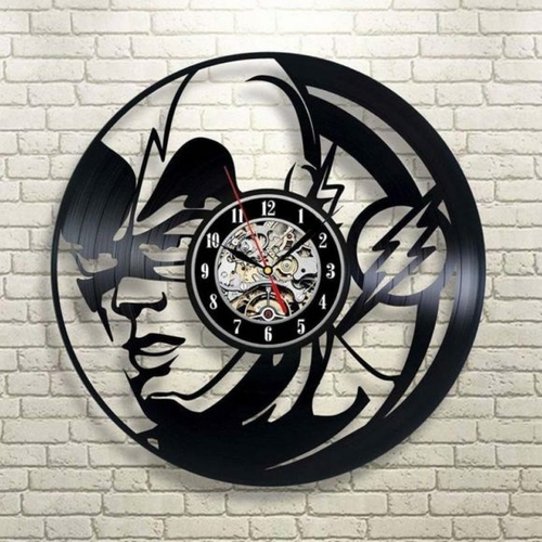 THE FLASH MARVEL COMICS HANDMADE VINYL RECORD WALL CLOCK FAN GIFT