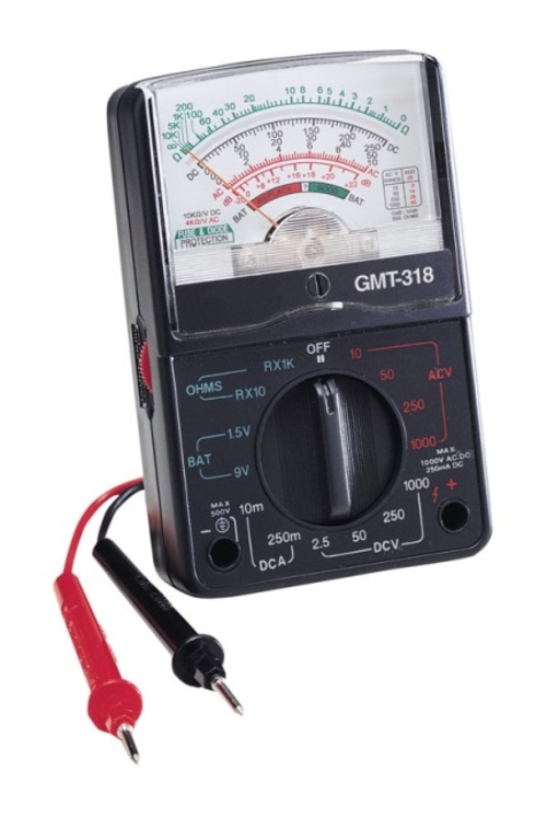 GB Electrical GMT318 500 Volt  14 Range Analog Multi-Tester