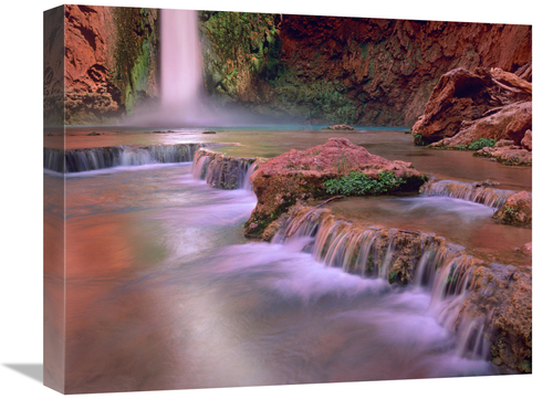 Global Gallery GCS-396933-1620-142 16 x 20 in. Mooney Falls Cascading 