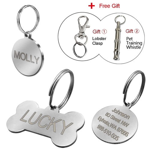 Dog ID Tag Personalized Dog Accessories Stainless