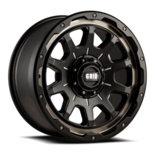 Grid Wheels E29865Y125 20 x 9 GD15 - 12 mm Offset 8 x 165.1 Gloss Blac