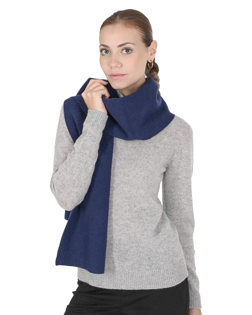 Crown of Edinburgh Cashmere Womens Scarf COE 0049 ROYAL BLUE