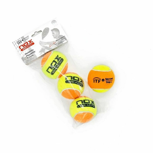 Tennis Balls NOX 3 Pro Titanium Beach YW