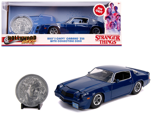 Billy\'s Chevrolet Camaro Z28 Dark Blue with Collectible Coin