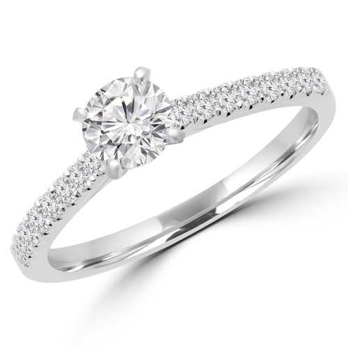 Majesty Diamonds MD160335-P 0.75 CTW Round Brilliant Diamond Multi Sto
