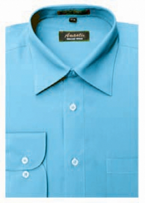 Amanti CL1016-18 1-2x34-35 Amanti Mens Wrinkle Free Turquoise Dress Sh