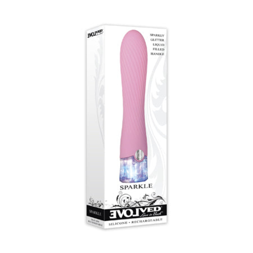 Evolved Sparkle Light-Up Rechargeable Silicone Vibrator Pink