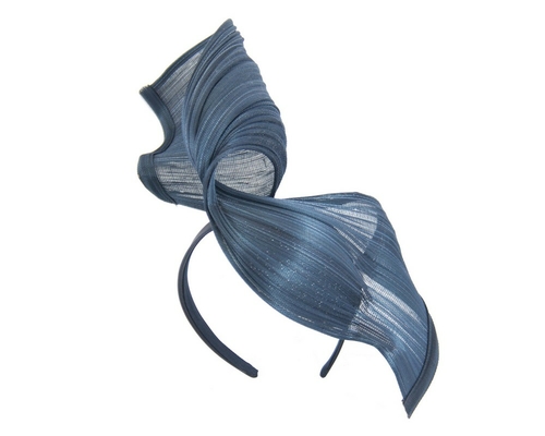 Large navy bespoke Jinsin racing fascinator