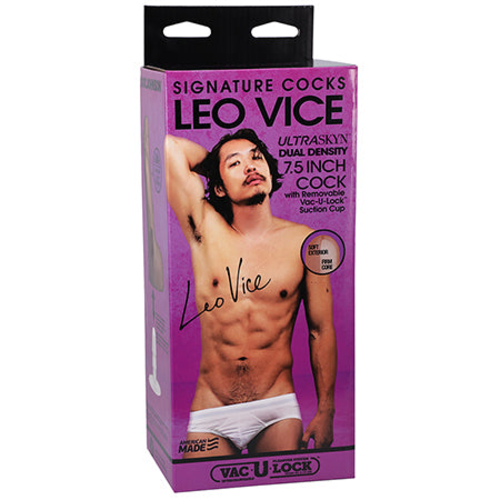 Signature Cocks Leo Vice ULTRASKYN 6 in. Dual Density Dildo with